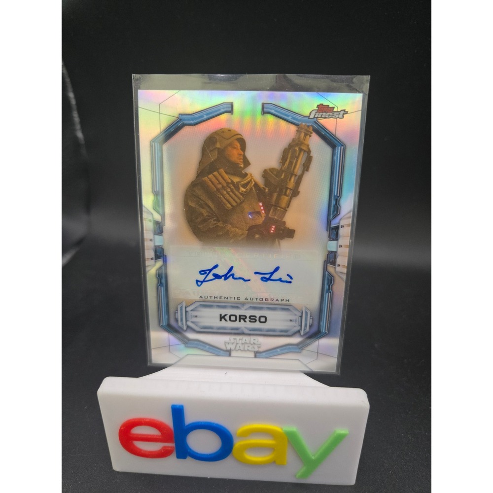 2022 Topps Finest Star Wars Korso John Tui Authentic Autograph FA-JT Refractor